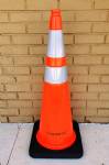 12lbs FDOT 36" Orange Cones w/ 2 reflective collars